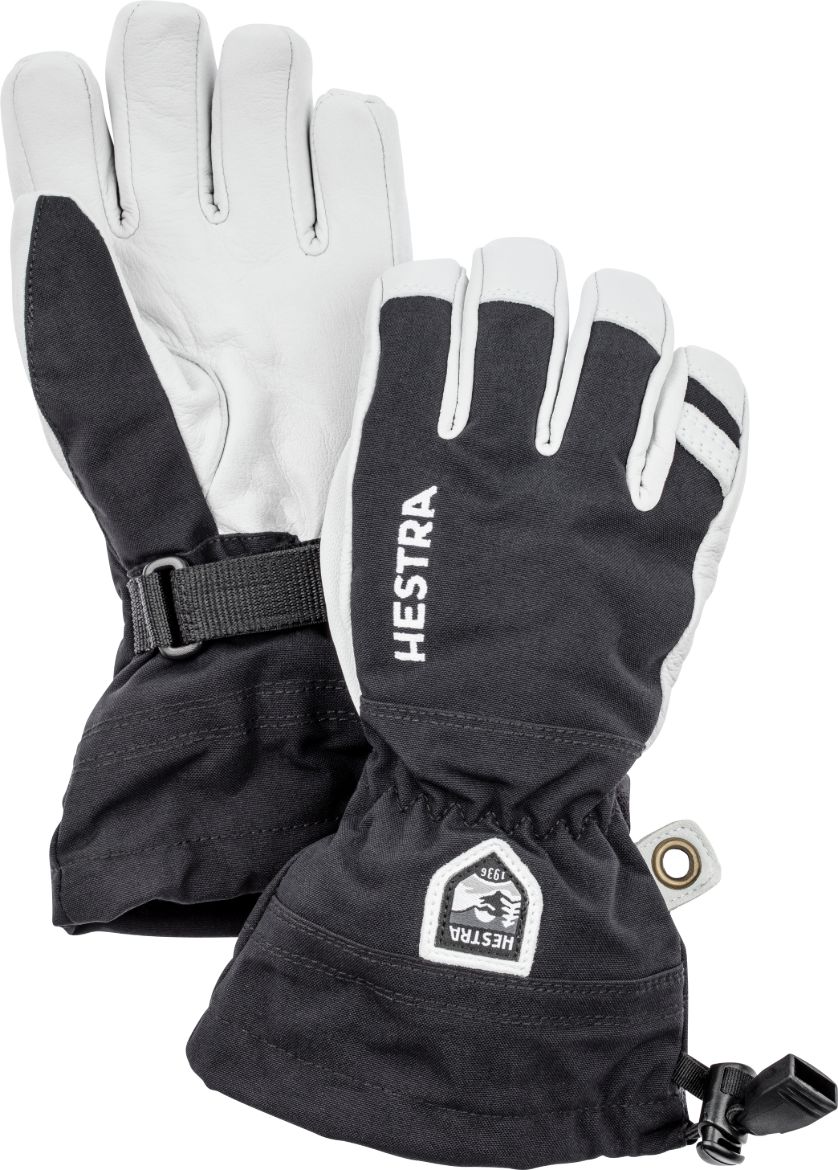 Bilde av Hestra Army Leather Heli Ski Jr. - 5 Finger 100 Black