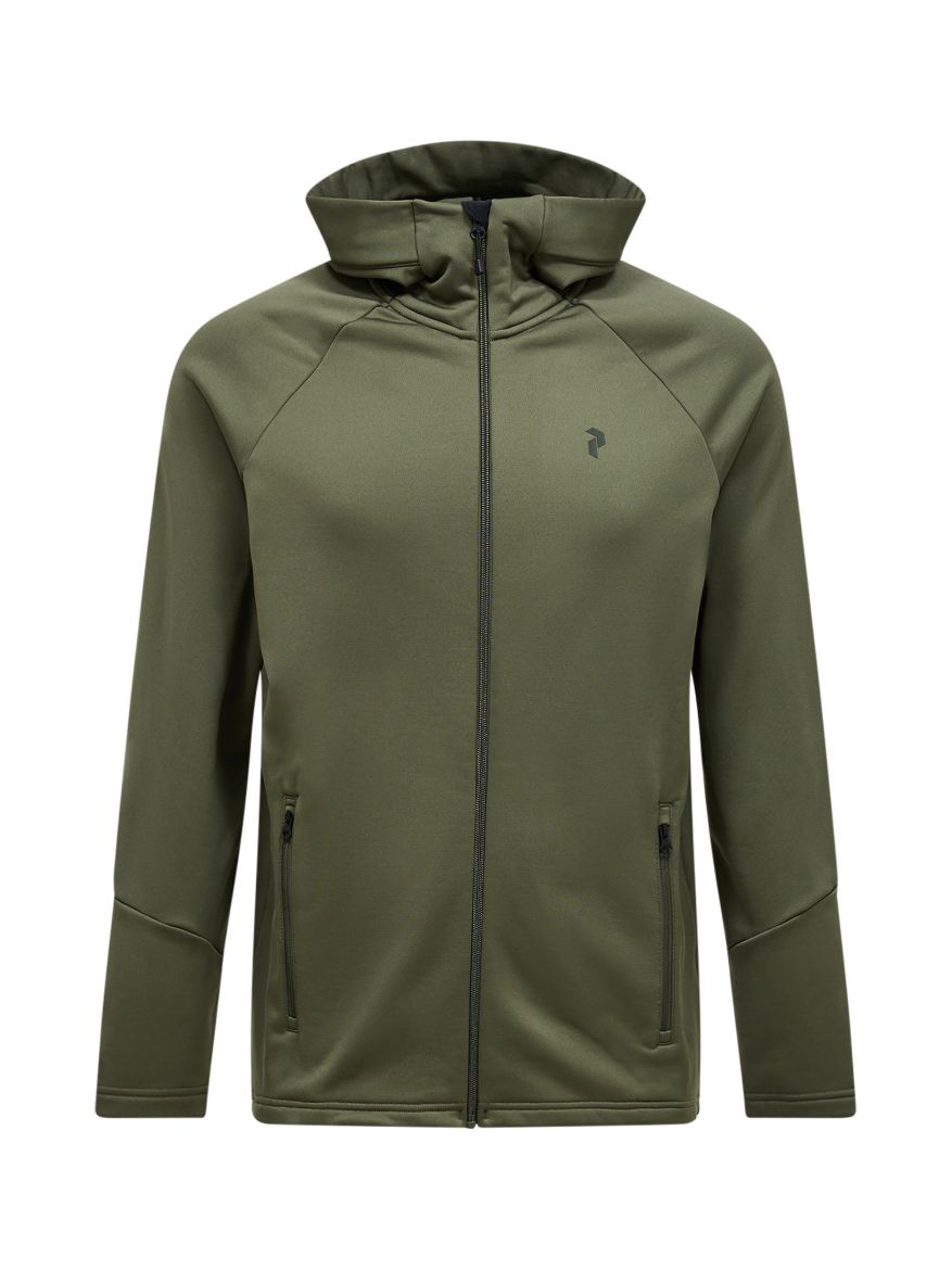 Bilde av Peak Performance M Rider Essentials Zip Hood 020 Pine NeedlePine