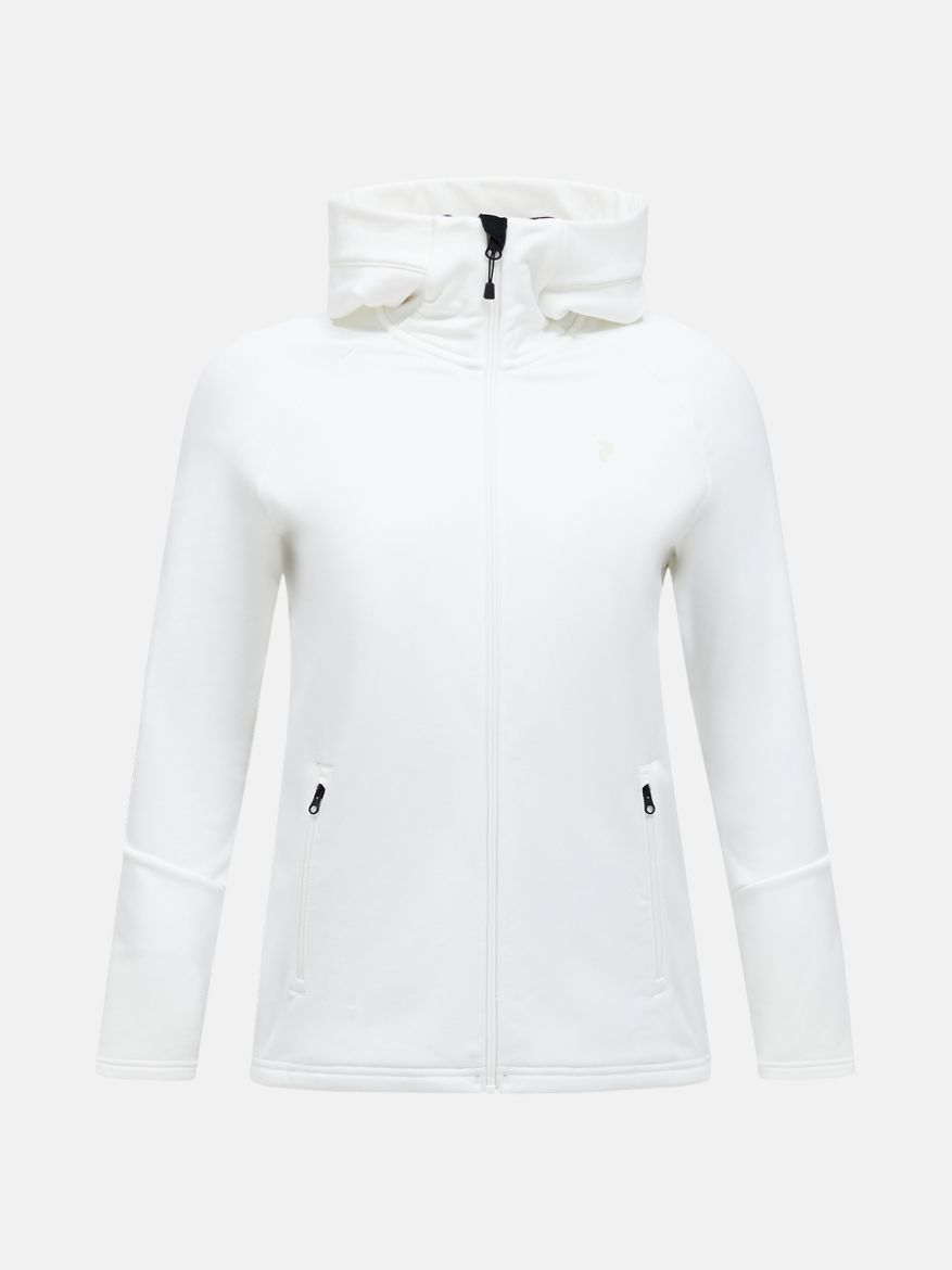 Bilde av Peak Performance W Rider Essentials Zip Hood 070 OffwhiteOffwhit