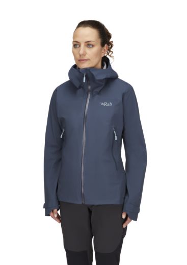 Bilde av Rab Downpour Light Jacket Wmns Tmb Tempest Blue