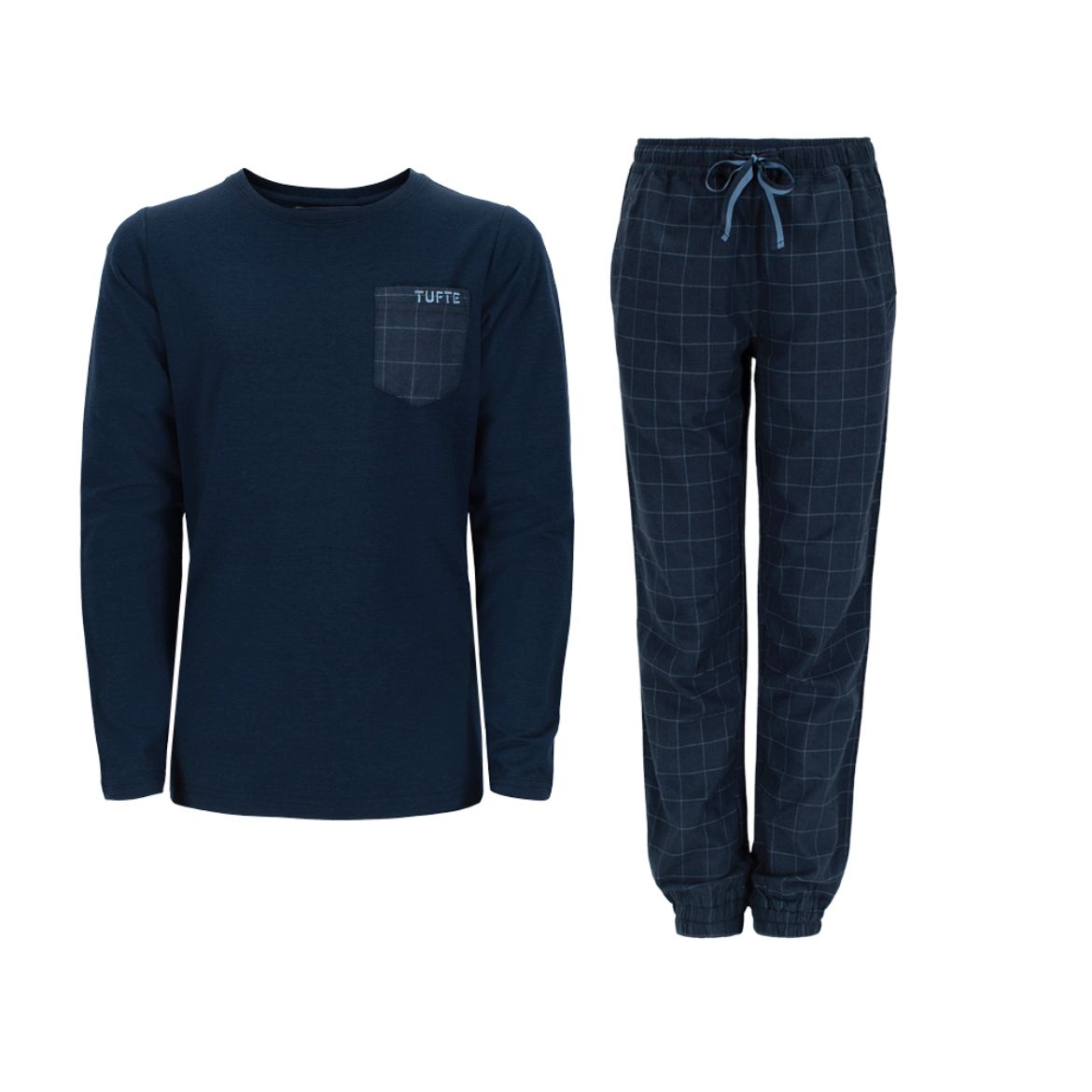 Bilde av Tufte Wear Wear  Kids - JR Nattsmelle PJ-set 012 Dress Blues  Qu