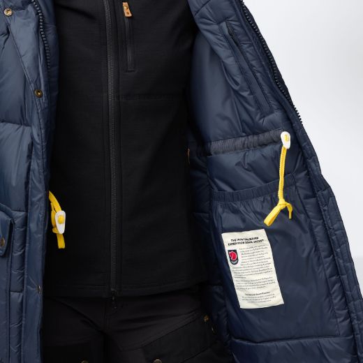 Bilde av Fjällräven Expedition Long Down Parka W 560 Navy