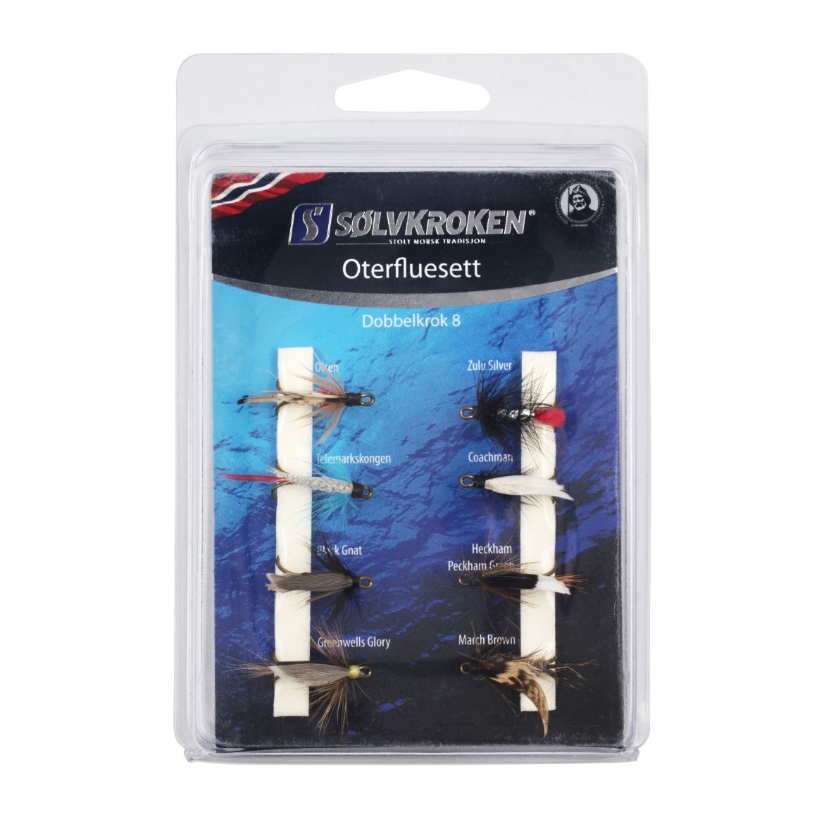 Sølvkroken Sølvkroken  Oterfluesett  Krok  8    A 8 8504 Fjellklar Sport 1
